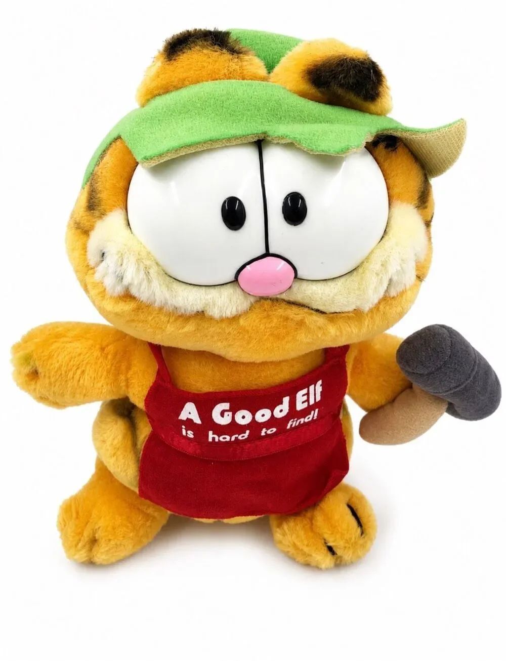Garfield plush "A Good Elf is Hard to Find" Santa's Helper Cat Plush.Vtg.No Tag